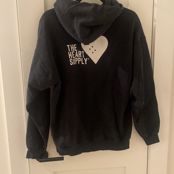 The Heart Supply Black Heart Hoodie - Picture 2 of 3